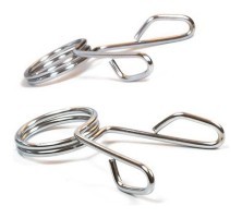 Пружинные замки EasyFit Silver 50 мм для олимпийского грифа