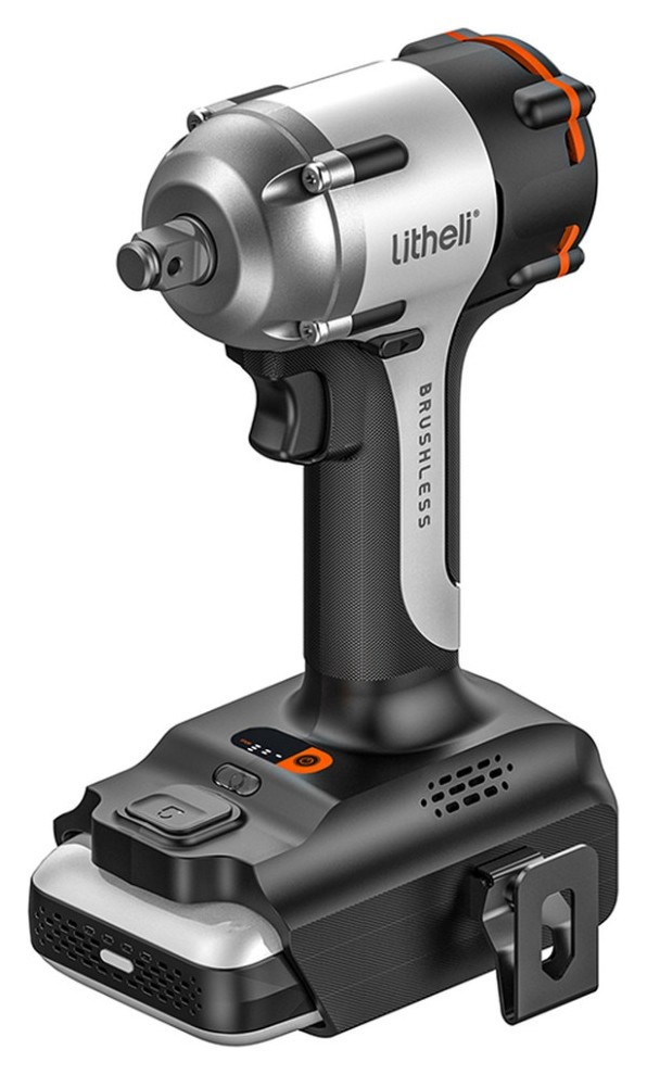 Акумуляторний ударний гайковерт Litheli безщітковий, живлення від павербанку (УМБ Litheli Power Bank 12500 mAh, 45 W, 2А в комплекті) FNR_U20BS00-0U120