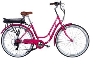 Велосипед з електроприводом 28" ST Dorozhnik RETRO DD FR рама-19" 36B 12.5А*г 250Вт рожевий YS 7452 2025