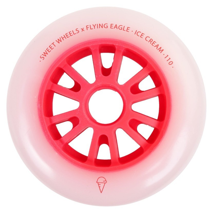 Колеса для роликів Flying Eagle Ice Cream 85A 3 шт червоні ROL_12358_3