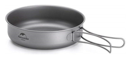 Сковорідка титанова з розкладною ручкою 17 см Naturehike NH18T010-A