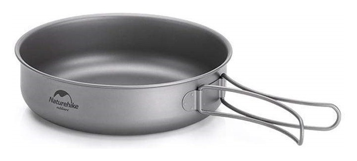 Сковорідка титанова з розкладною ручкою 17 см Naturehike NH18T010-A FNR_6927595733288