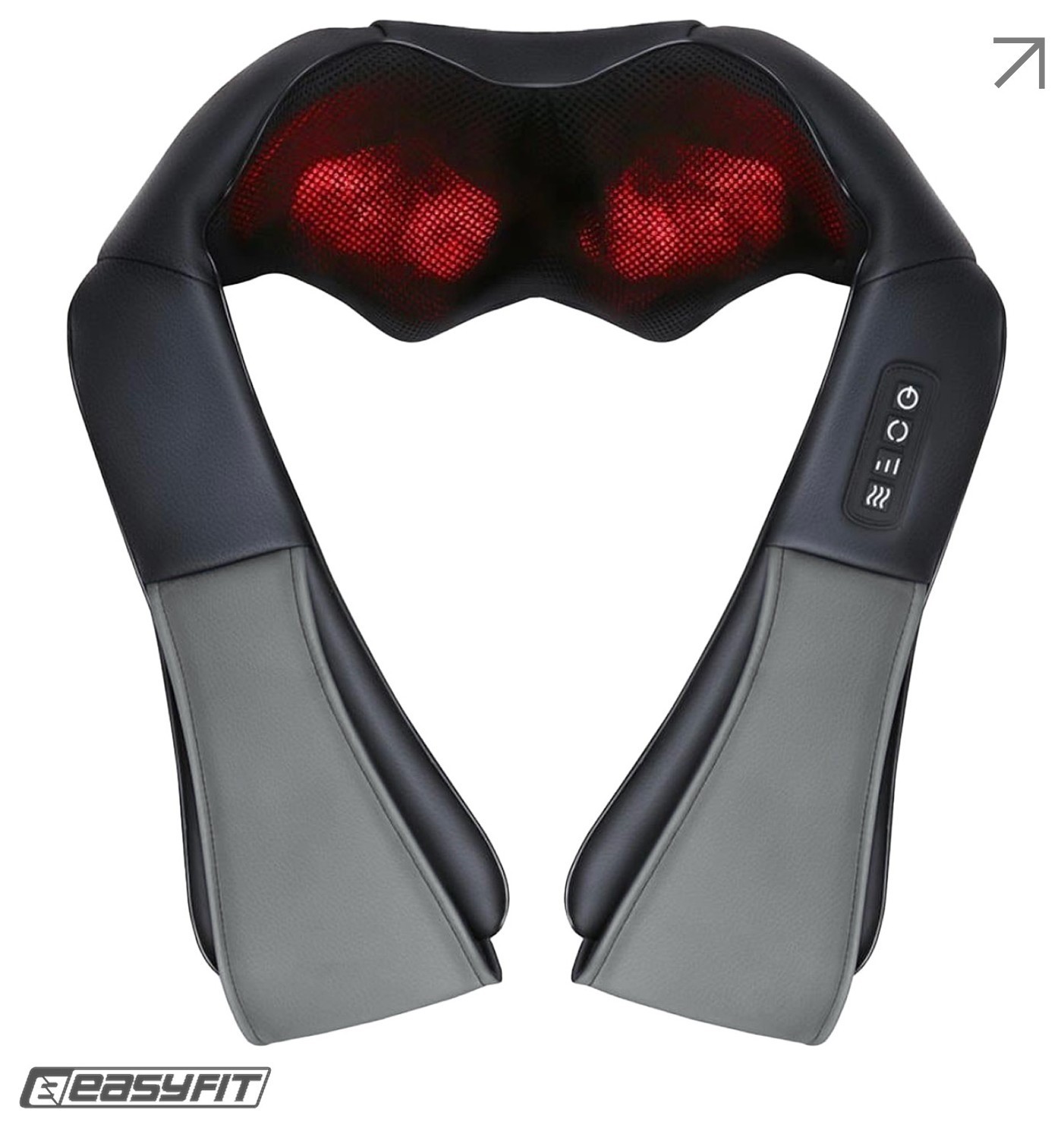 Массажер для шеи EasyFit Shiatsu (роликовый шиацу-массаж плеч и тела) EFIT_EF-2101