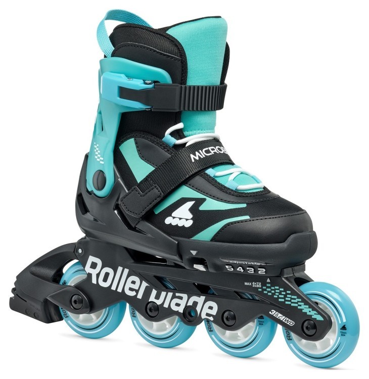 Ролики Rollerblade Microblade black-light blue 86B0751530-NK02-33-36.5