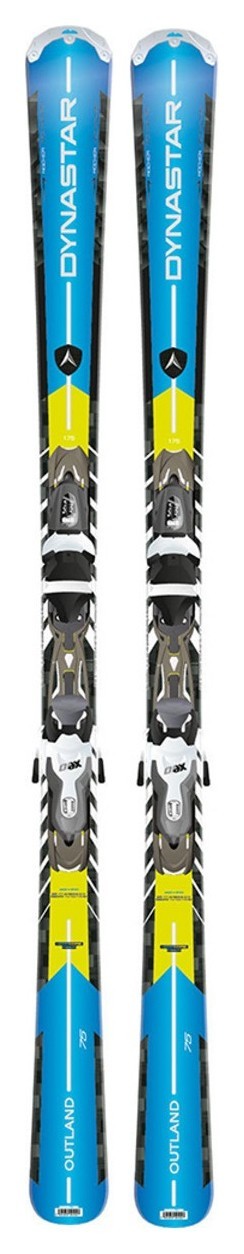 Ліжі гірські (комплект) Dynastar Outland 75+XPress 10 176см Blue/Yellow (DACEK02+FCCD035) RCH_20684