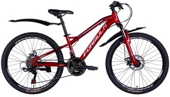 Велосипед AL 24" Formula BLACKWOOD 1.0 DD FR рама-12,5" червоно-сріблястий 2025