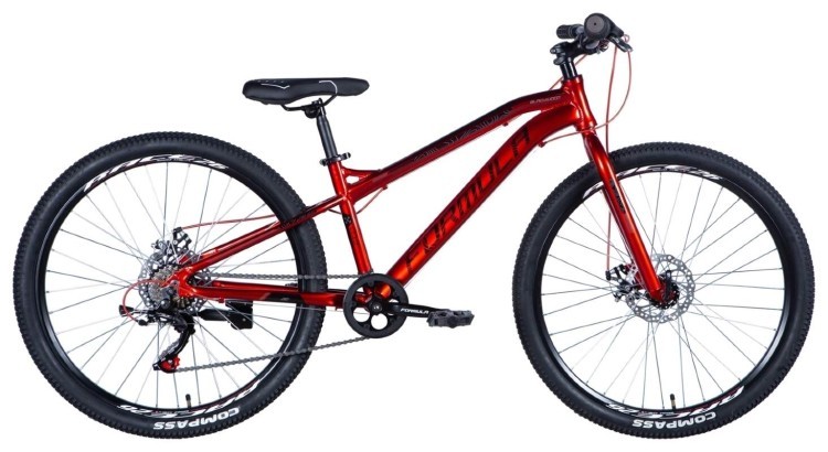 Велосипед AL 26" Formula BLACKWOOD DD рама- " белый 2024 (красный) OPS-FR-26-694