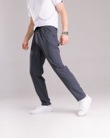 Однотонні базові чоловічі штани весна літо темно-сірі Pobedov Aero