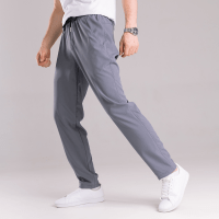 Однотонні базові чоловічі штани весна літо темно-сірі антрацит Pobedov Aero