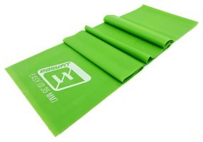 Лента латексная EasyFit 0.35 мм для пилатеса и йоги зеленая