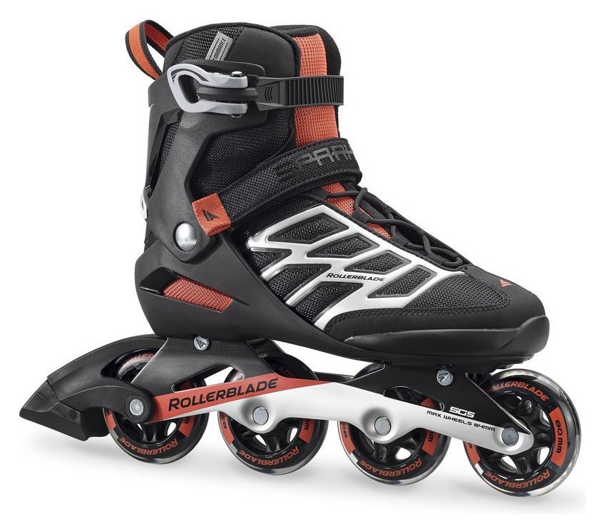 Роликові коньки для дорослих Rollerblade SPARK 80 42 (9US) 270мм Black/bright red (07849500 M26) RCH_18552