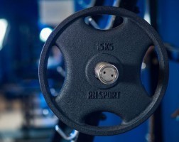 Блин RN-Sport 15 кг Ø51 мм для штанги с Quatro хватом. Черный