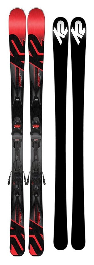 Ліжі гірські комплект K2 KONIC 75+M2 10 TL COMPACT 163см Red/grey/black (10B0009.170.1+10B1014.170.1) RCH_16258
