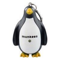 Munkees 1108 брелок-фонарик Penguin LED black-white