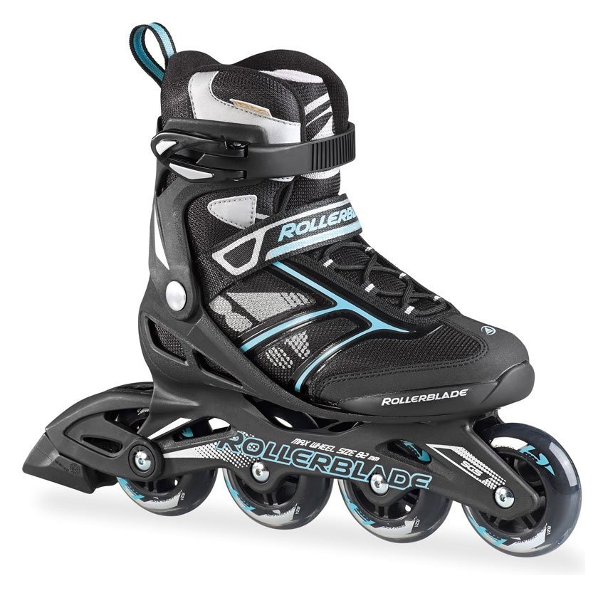 Роликові коньки для дорослих Rollerblade ZETRABLADE W 36.5 (6US) 230мм Black/light blue (07503300 821) RCH_11117