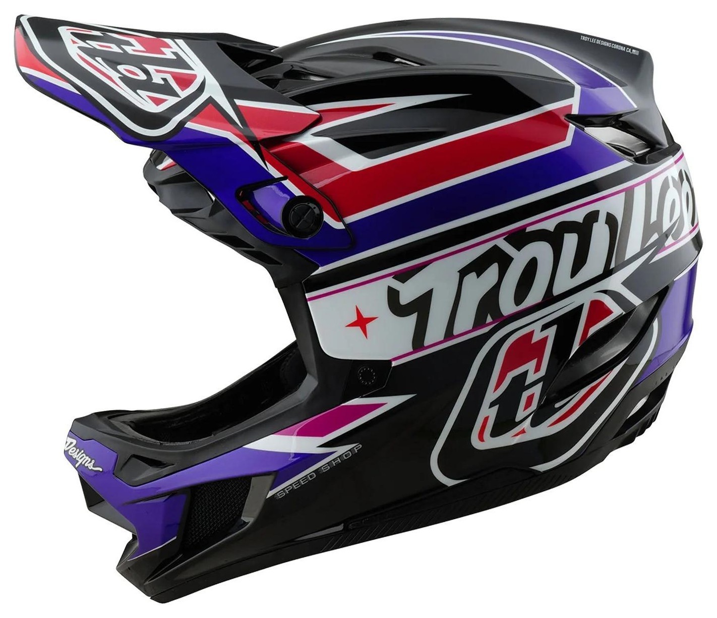 Вело шолом TLD D4 POLYACRYLITE HELMET; LINEAR [BLACK] L OBOD_174226004