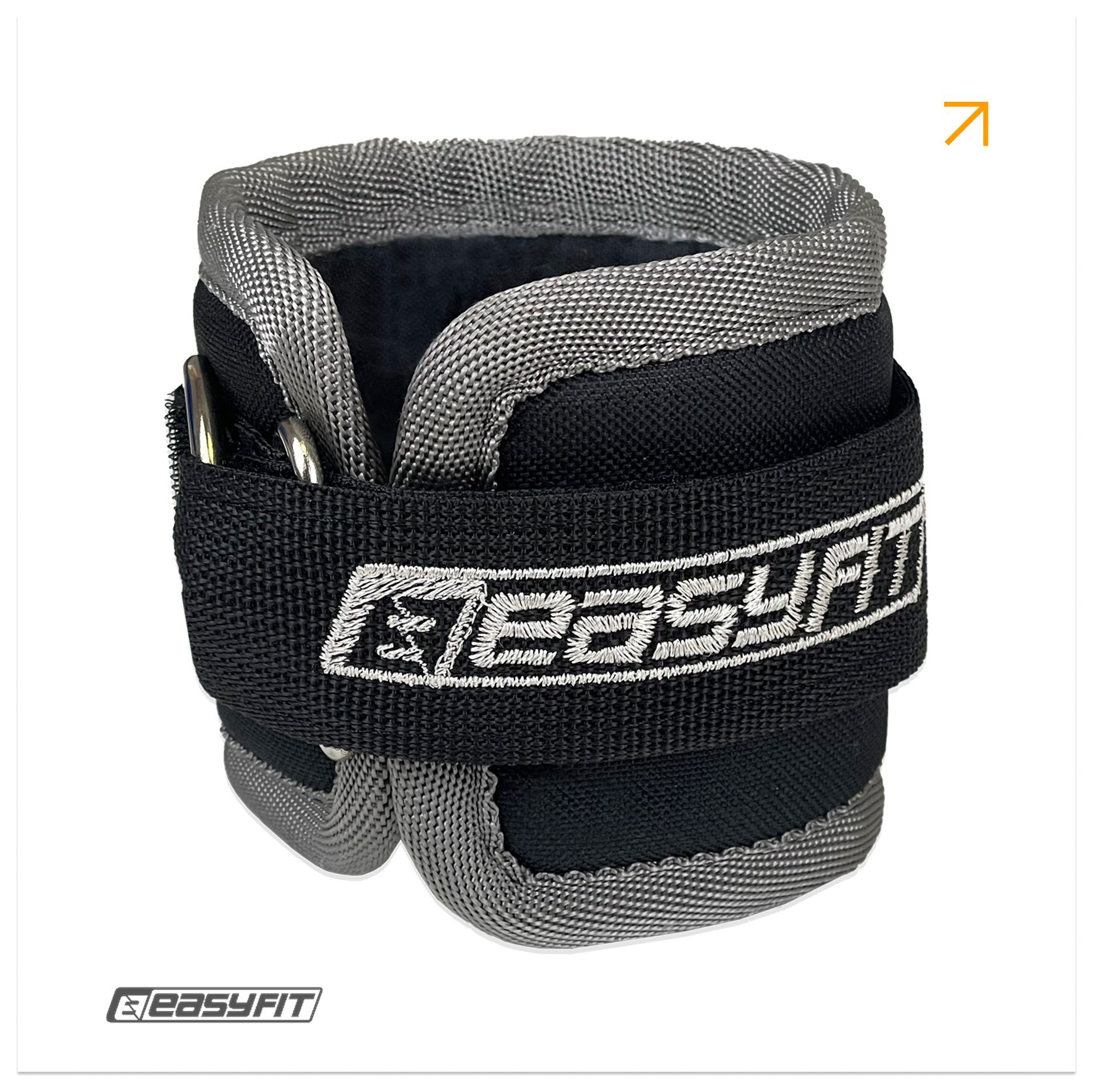 Манжета EasyFit чорна для тяги на тренажері Бубновского EFIT_EF-LGSTR-03