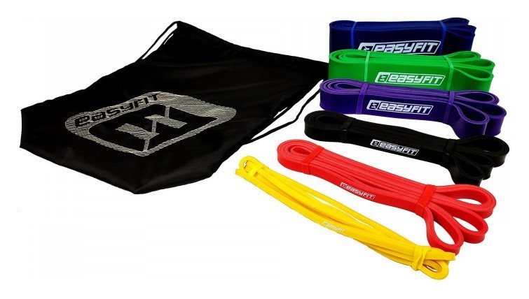 Гумові петлі EasyFit: набір 1-110 кг (6 шт) EFIT_EF-1116s