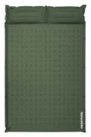Матрац туристичний із подушкою, самонадувний двомісний Naturehike CNK2550WS025, вологостійкий, 200 х 130 х 3 см, зелений