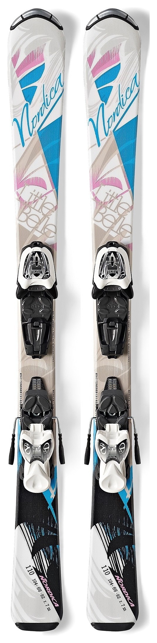 Лежи горные комплект для подростков K2 LITTLE BELLE FASTRAK+M 4.5 FASTRAK 110см White/light blu/pink (0A4150+0C3138 E1 001) RCH_22299