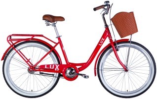 Велосипед ST 26" Dorozhnik LUX Velosteel рама-17" червоний 2025