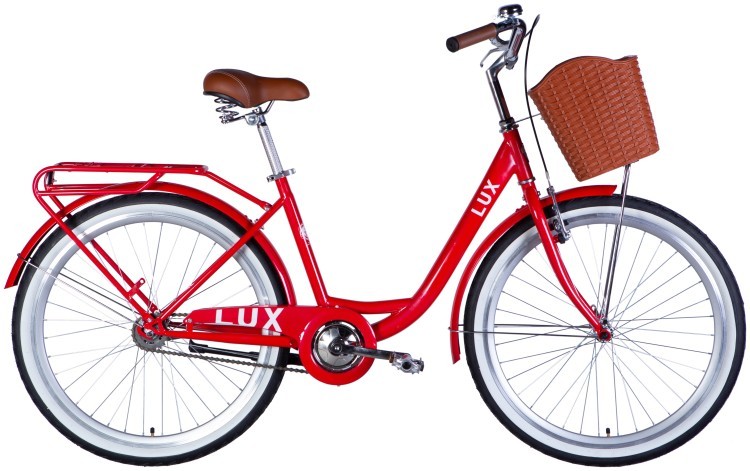 Велосипед ST 26" Dorozhnik LUX Velosteel рама-17" красный 2025 OPS-D-26-329