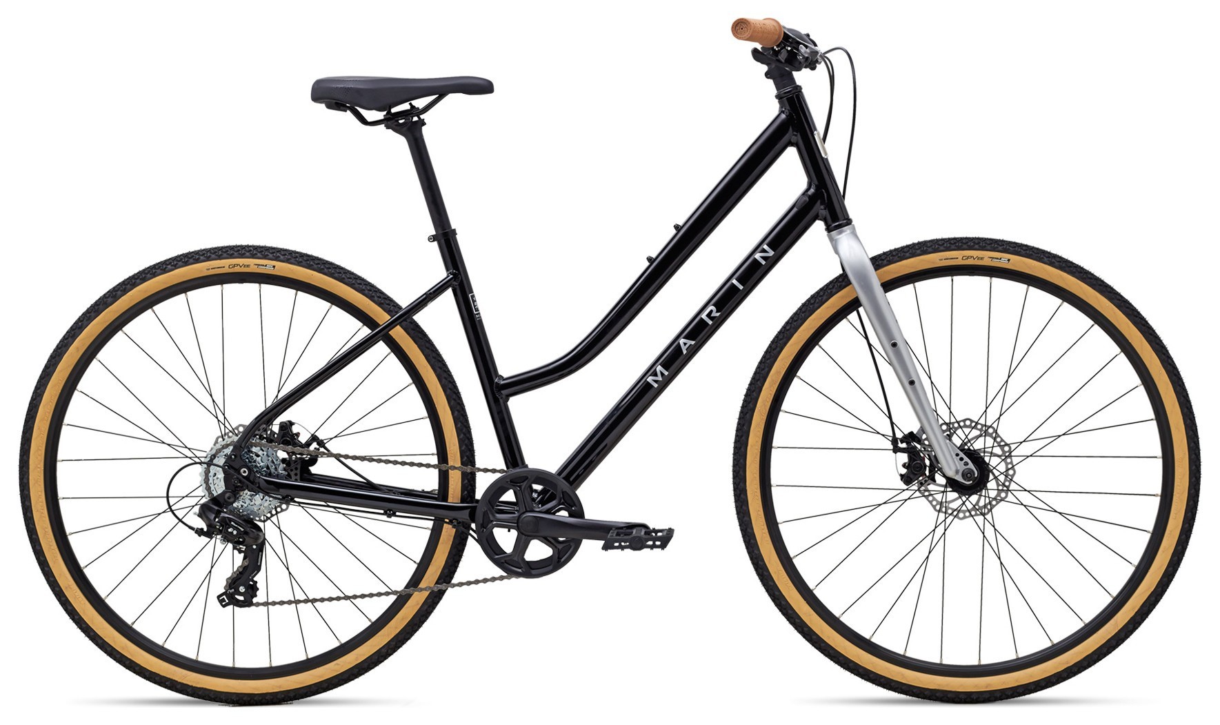 Велосипед 28" Marin KENTFIELD 1 ST рама - S 2025 Gloss Black/Chrome SKD-58-21