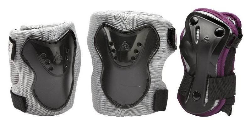 Защитный комплект для роликовых коньков K2 CHARM PRO JR PAD SET XS Black/white (3041700) RCH_18937