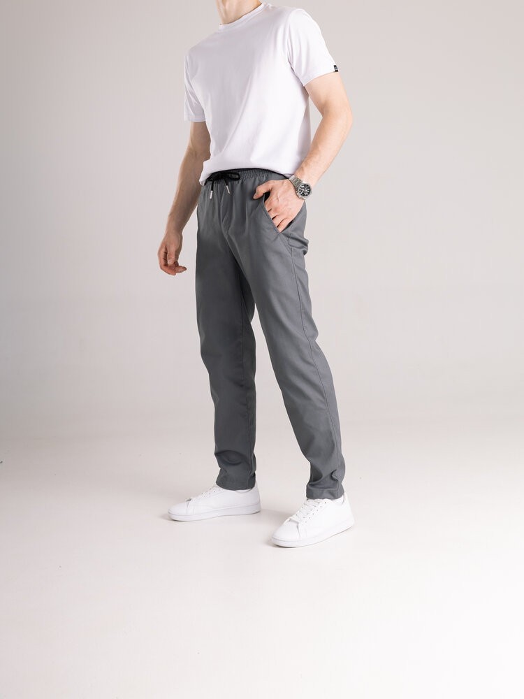 Чоловічі штани карго демісезонні темно-сірі котонові Pobedov Step POB_00000007086