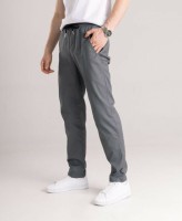 Чоловічі штани карго демісезонні темно-сірі котонові Pobedov Step