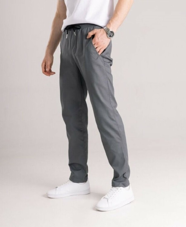 Чоловічі штани карго демісезонні темно-сірі котонові Pobedov Step POB_00000007086