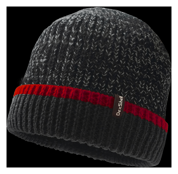 Шапка водонепроницаемая Dexshell, р-р S/M (56-58 см), с красной полоской FNR_DH353REDSM