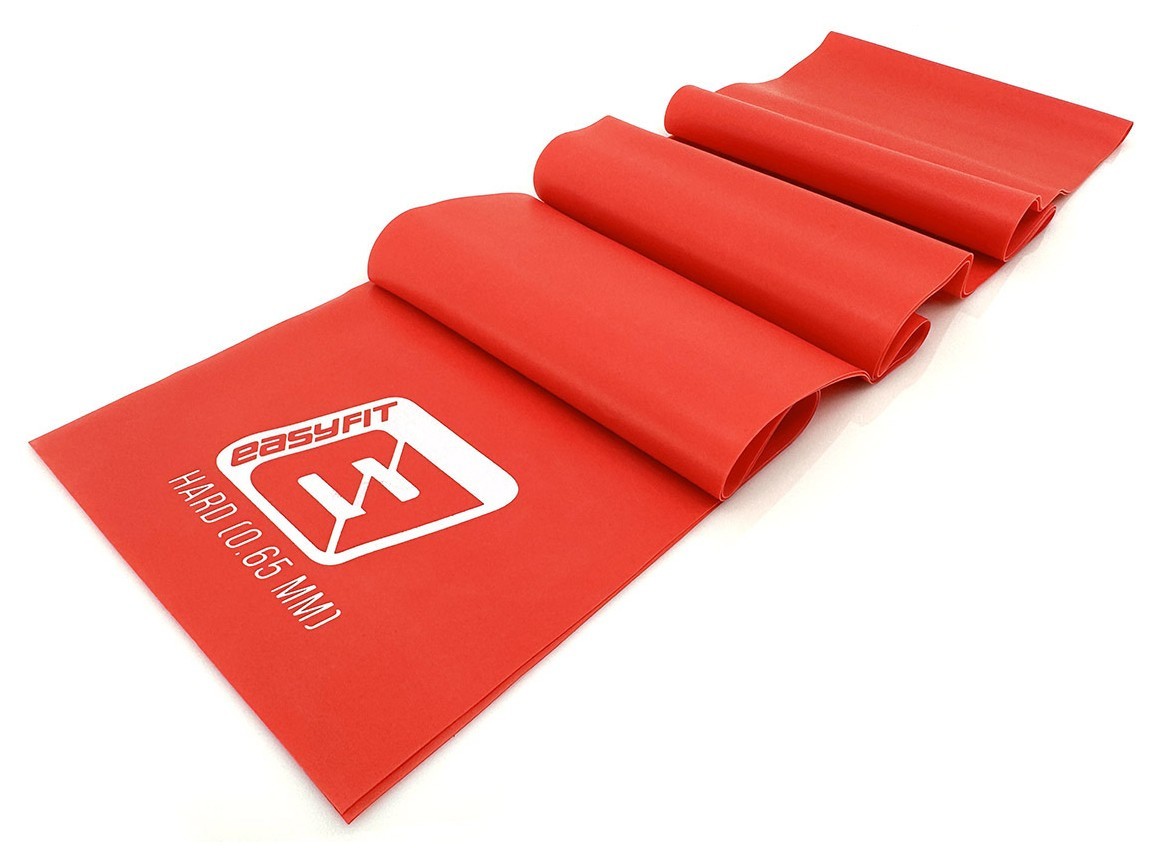 Лента латексная EasyFit 0.65 мм для пилатеса и йоги красная EFIT_EF-1674-R
