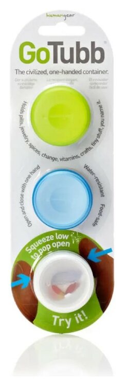 Набір контейнерів Humangear GoTubb 3-Pack Small GRG_022.0044