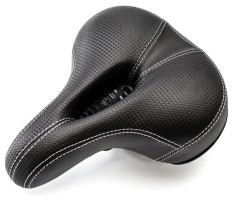 Седло с замком 210*200 мм комфортно с отверстием, с пружинами VLT YF-1039 черный
