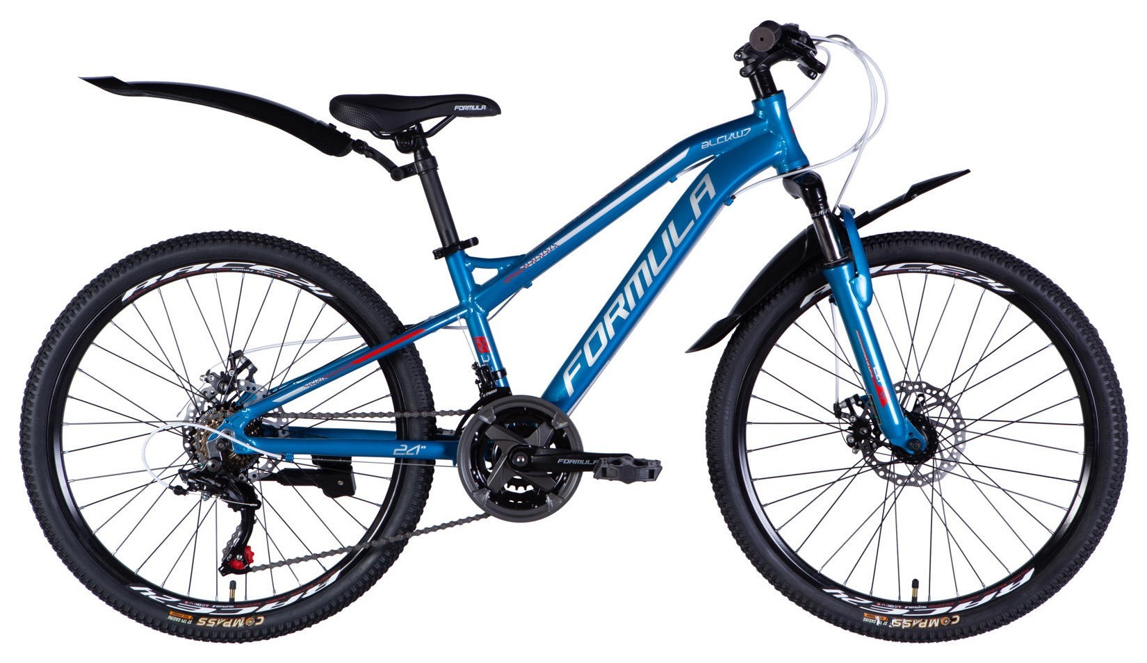 Велосипед AL 24" Formula BLACKWOOD DD FR рама-12,5" синий 2026 OPS-FR-24-442