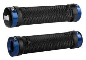 Гріпси ODI Ruffian MTB Lock-On Bonus Pack Black w/Blue Clamps (чорні з синіми замками)
