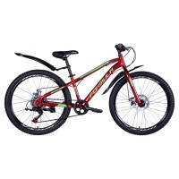 Велосипед Formula FOREST 24" рама-12,5" червоний з крилом Pl 2024