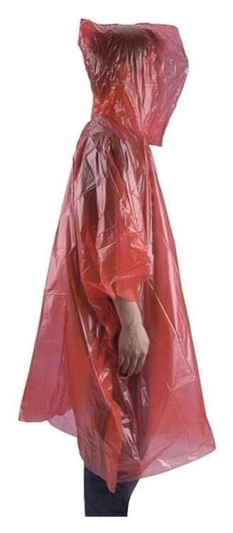 Пончо AceCamp Emergency Rain Poncho red 3907-RD