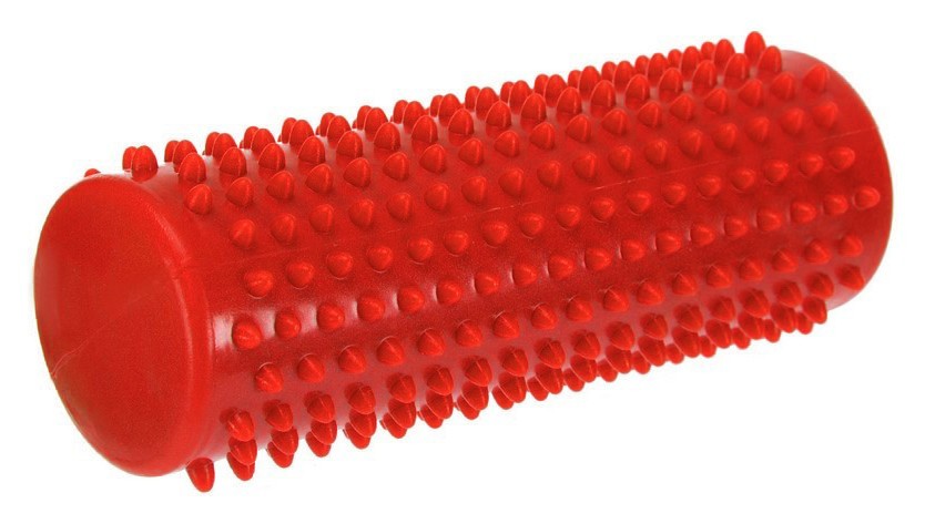 Массажный цилиндр EasyFit Spindle с шипами красный EFIT_EF-1070-R