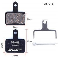 Колодки тормозные disc Полуметалл DUST DS-01S Shimano M515/M446/Tektro Draco AM (брендированная упаковка)