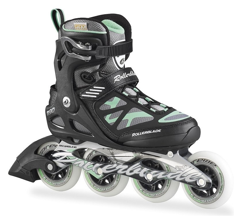 Роликові коньки для дорослих Rollerblade MACROBLADE 90 W 37 (6.5US) 235мм Black/light green (07355500 824) RCH_18547