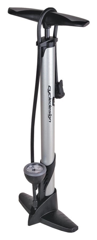 Насос для велосипеда Cycledesign FLOOR PUMP CLASSIC Silver (PP1662) RCH_17862