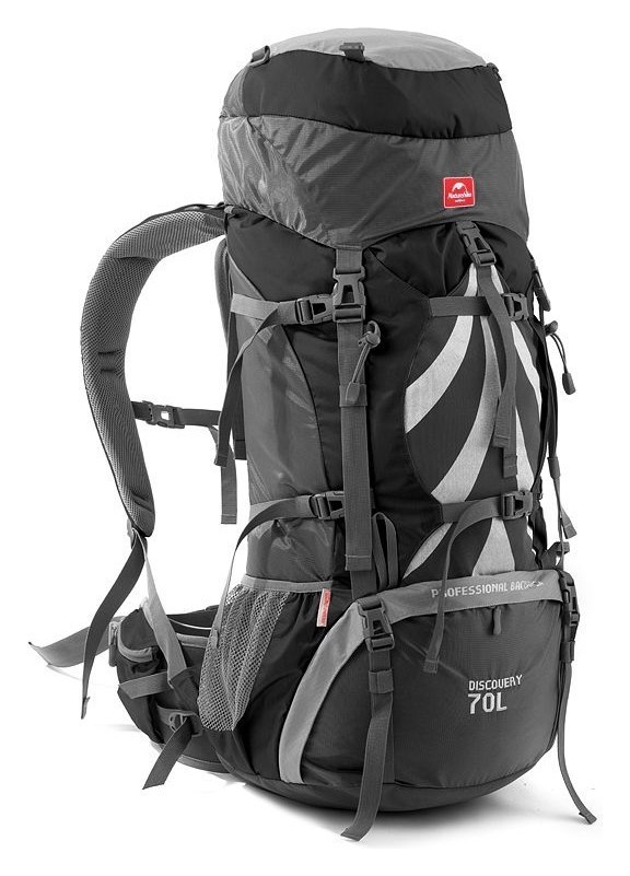 Рюкзак туристичний Naturehike NH70B070-B, 70 л + 5 л, чорний FNR_6975641887485
