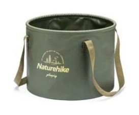 Складане відро для води з ПВХ Naturehike NH20SJ040, 10 л, зелений FNR_6927595764626