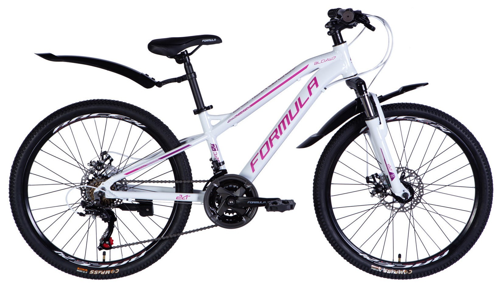 Велосипед AL 24" Formula BLACKWOOD DD FR рама-12,5" біло-рожевий 2026 OPS-FR-24-444