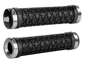 Гріпси ODI SDG LOCK-ON GRIPS Black w/Silver Clamps (чорні з серебристими замками)