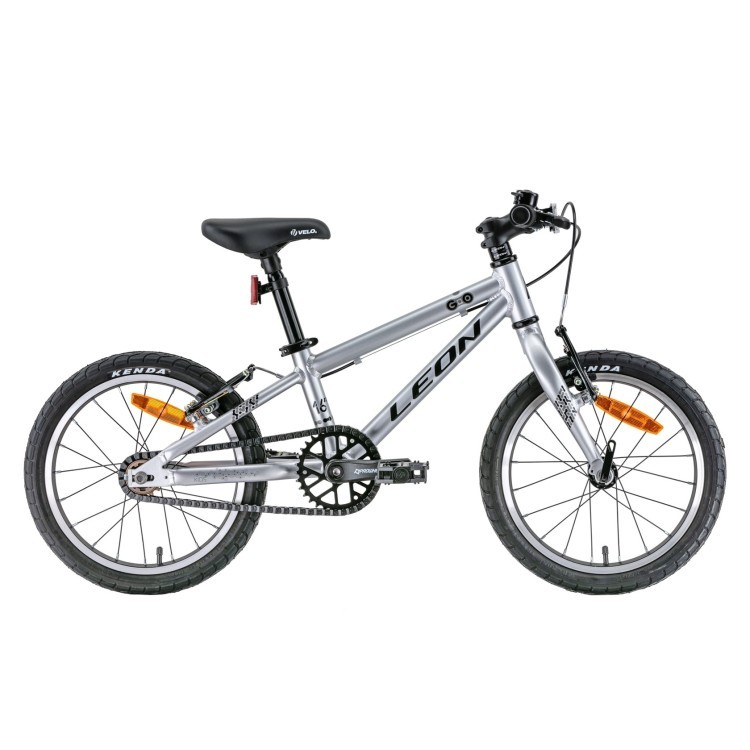 Велосипед 16" Leon GO Vbr 2022 (серый с черным) OPS-LN-16-001