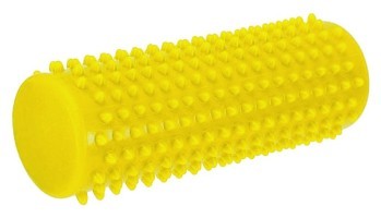 Массажный цилиндр EasyFit Spindle с желтым шипами.