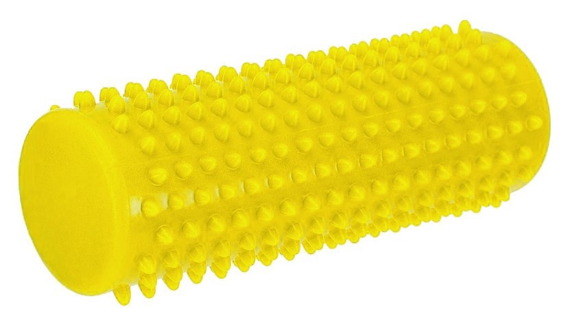 Массажный цилиндр EasyFit Spindle с желтым шипами. EFIT_EF-1070-Y